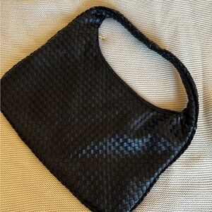 Elegant Black Woven Women's Bag